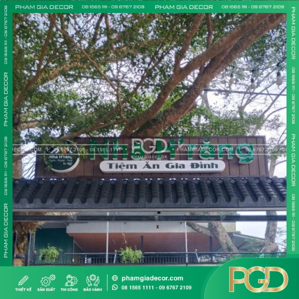 BẢNG HIỆU TOLE NHÀ HÀNG H RANG