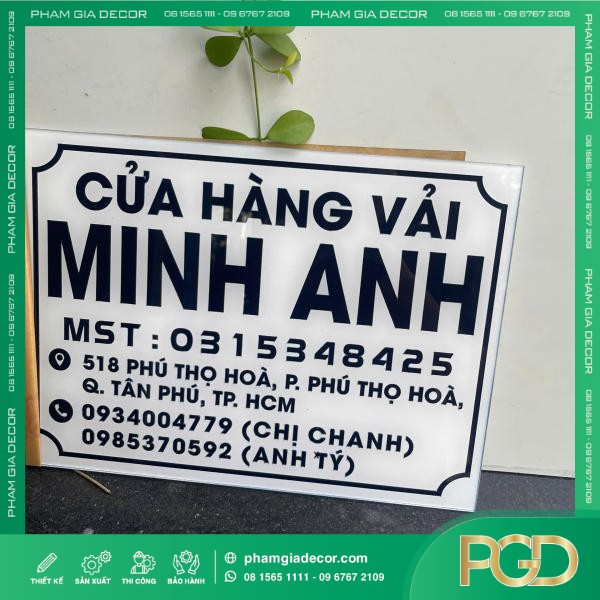 Bảng Tên Công Ty Mica Phun Sơn Nâng Tầm Nhận Diện Thương Hiệu Hiện Đại