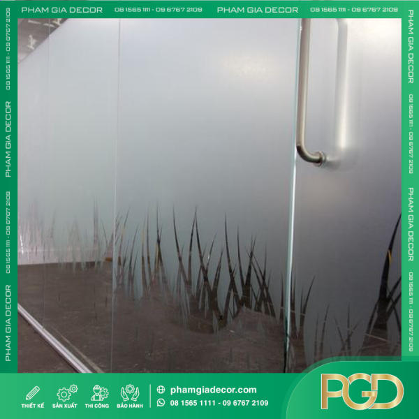 Chữ Decal Dán Kính Decal Cát Mờ