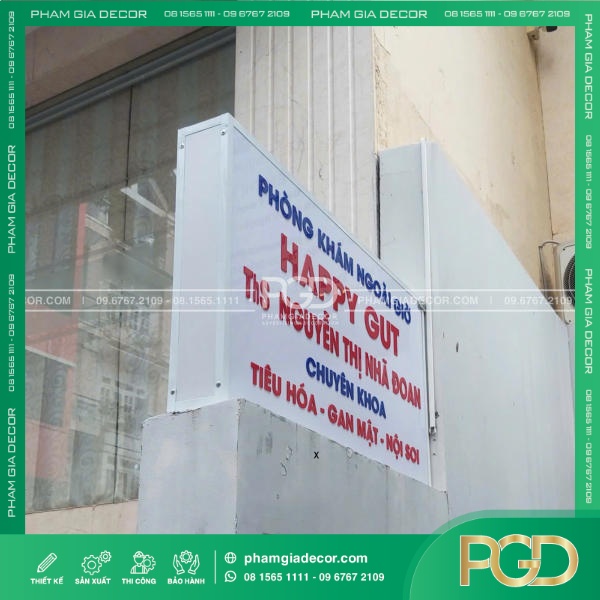 Hộp đèn phòng khám mica cắt dán Nâng tầm hình ảnh phòng khám hiện đại
