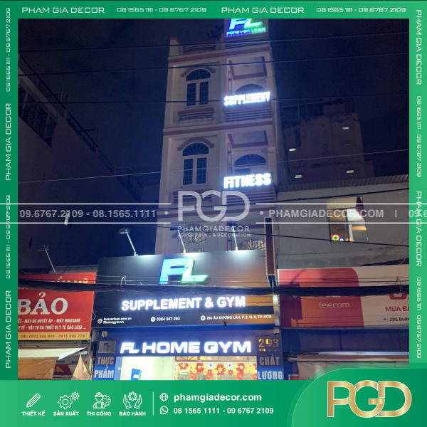 làm bảng hiệu alu chữ nổi led