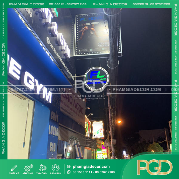làm bảng hiệu alu chữ nổi led